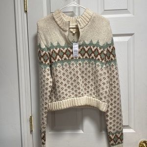 PacSun LA heart quarter zip sweater with tags